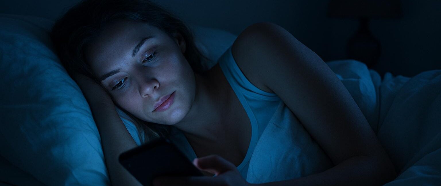 Noc w kolorze nieba: jak światło niebieskie wpływa na melatoninę i sen